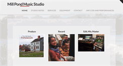 Desktop Screenshot of millpondmusicstudio.com